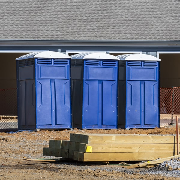 is there a specific order in which to place multiple portable toilets in Dormont